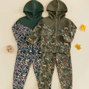 Kids Camouflage Boys 2 Piece Outfit