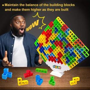 48PCS Tetra Tower Balance Stacking Blocks Game