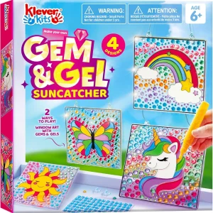 Window Art 2-in-1 Gems and Gels Suncatcher Diamond Kit